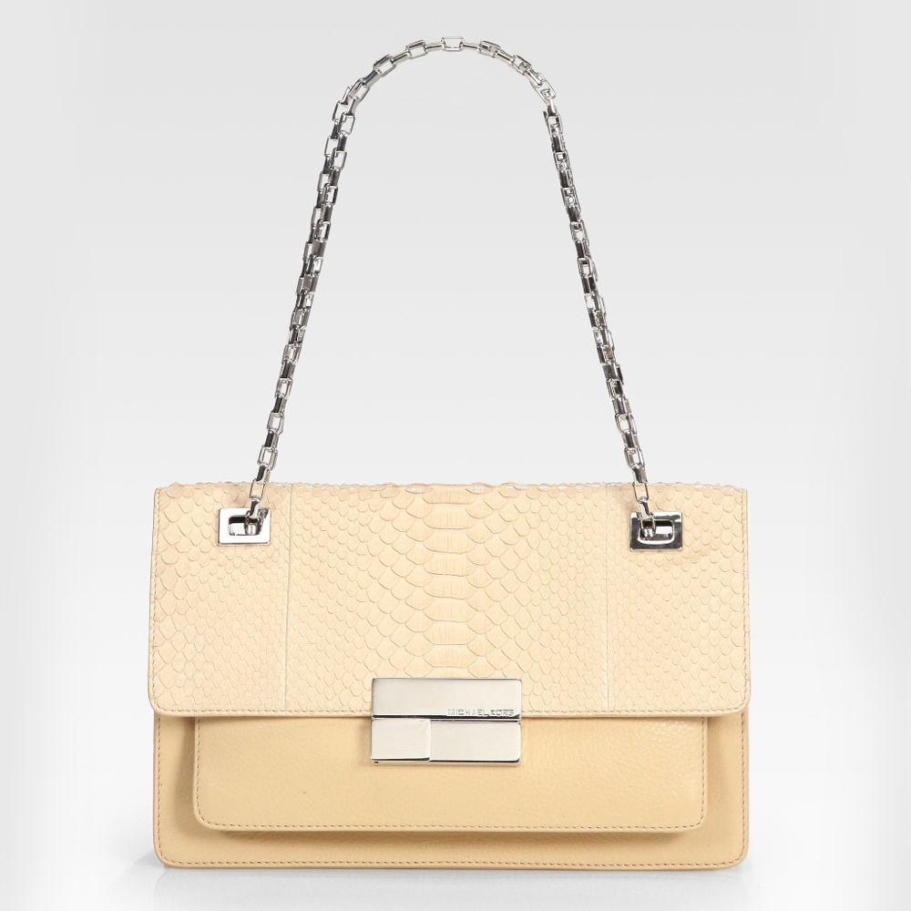 NWT Michael Kors Collection Python Chain Strap Bag